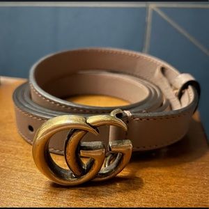 Gucci Calfskin Double G 20mm Belt